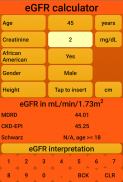 eGFR Calculator screenshot 3