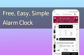 Nudge Alarm Clock-Wake up with favorite info.Free screenshot 4