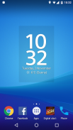 Digital Clock Widget Xperia screenshot 1