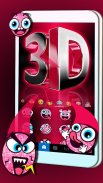 Classic 3d Red Tema Papan Keku screenshot 0