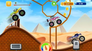 Дети Monster Truck Racing Game Uphill screenshot 9