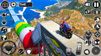 Superhero Tricky Bike Race GT screenshot 5