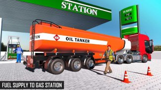 Oil Tanker Transporter Truck Driving Games screenshot 0