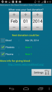 Blood Donation Reminder screenshot 0