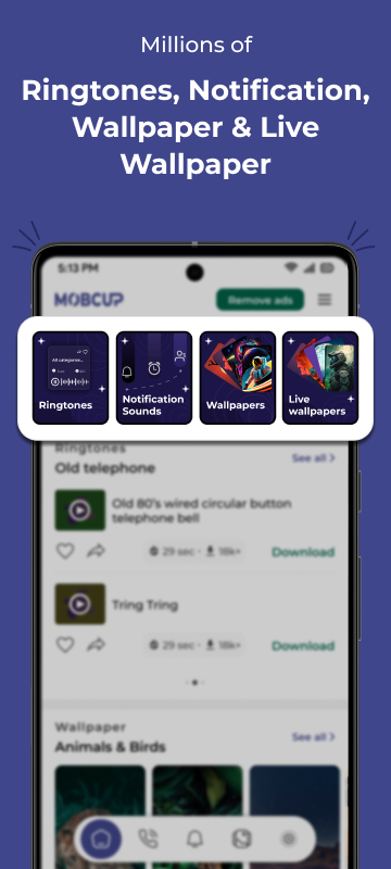 MobCup Ringtones & Wallpapers - Apps on Google Play