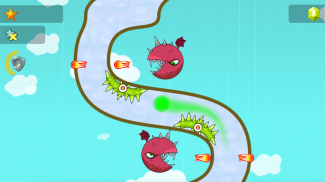 Follow the Line Monster Run: Finger Race 2D Deluxe screenshot 2