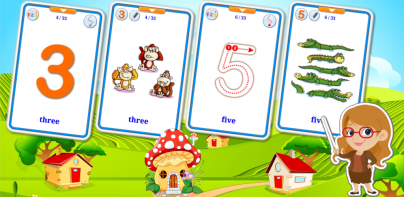 123 Numbers Flashcards Games