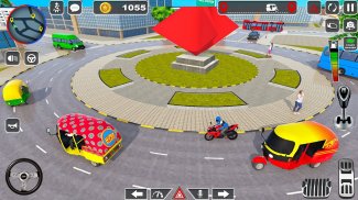 Auto-Rikscha-Fahrspiel offline screenshot 2