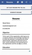 Easy Resume: Resume maker screenshot 2