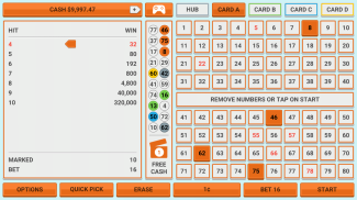 Colorful Keno: Las Vegas Casino Keno 4 Card Keno screenshot 1