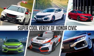 simulator melayang dan mengemudi: game Honda Civic screenshot 4