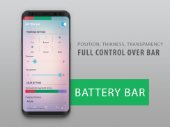 Battery Bar : Energy Bars on Status bar screenshot 0