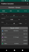 Triathlon Calculator: Pace for Swim/Bike/Run screenshot 1
