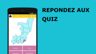 Carte Quiz - République du Congo - départements screenshot 2