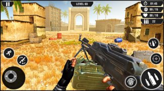 Machine Gun War: फायर fauji screenshot 0