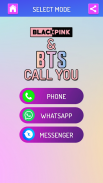 Bts and BlackPink call me : Kpop Fake Call 2020 screenshot 0