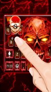 Tema Keyboard Horror Lightning Devil screenshot 2