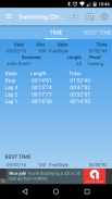 Swimming StopWatch free screenshot 9