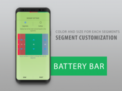 Battery Bar : Energy Bars on Status bar screenshot 1