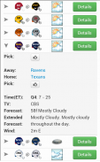 NFLWeather & Scores screenshot 1