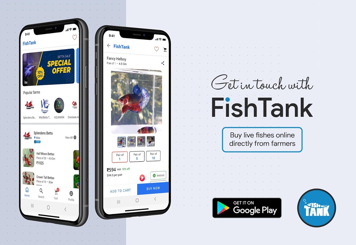 Sell fish hot sale tank online