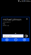 Windows8 Blue Go SMS Pro Theme screenshot 2