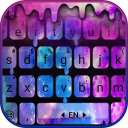Novo tema de teclado Liquid Galaxy Droplets Icon