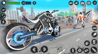 Flying hawk Robot car Game screenshot 3