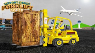 Aéroport Cargo Forklift Sim 3D screenshot 12