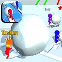 Snowman race: snow run race 3D Icon