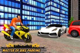 Bike parking 2019: Motorcycle Driving School screenshot 1