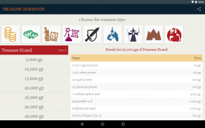 Pathfinder Treasure Generator screenshot 3