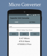 Capacitor Unit Converter screenshot 0