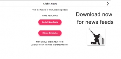 Cricket News Feeds