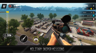 Black Commando Sniper Gun 3D screenshot 0