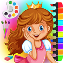 Princess Coloring Book Icon