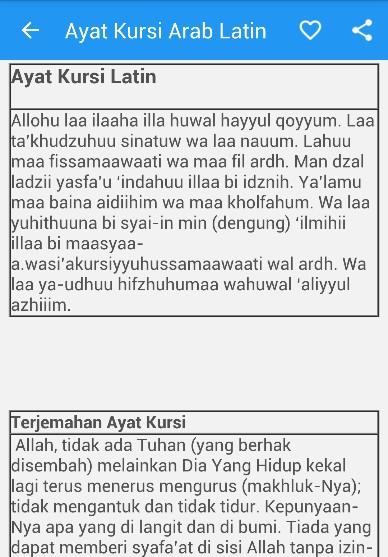 Ayatul Kursi Arab Latin 120 Android Apk Herunterladen