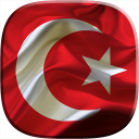 Flagge der Türkei Hintergründe Icon