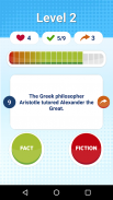 तथ्य या कथा - ज्ञान प्रश्नोत्तरी खेल मुफ्त screenshot 1