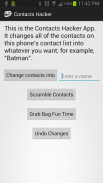 Contacts Hacker - Prank App screenshot 0