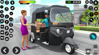 Auto Game: Rickshaw Driving 3D screenshot 3