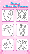 Glitter Hearts coloring and drawing screenshot 11