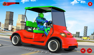 Shopping Mall Car Robot Transform Taxi Robot Games screenshot 0