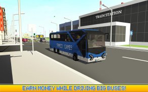 Blocky City Bus Driver SIM screenshot 2