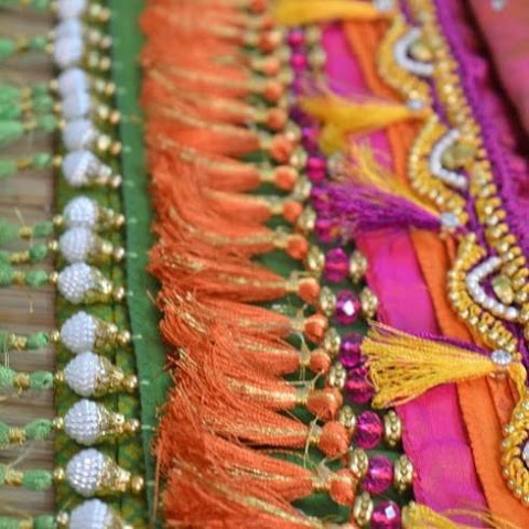 Saree Tassels I saree kucchu making using drope shape beads I saree gonde I Kuchulu  designs - YouTube