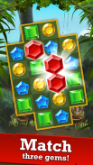 Jungle Gem Blast: puzzles de Match-3 de gemas screenshot 0