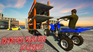 Police limo quad bike transporter: Police chase 3D screenshot 3