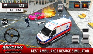 911 एम्बुलेंस सिटी बचाव: आपातकालीन ड्राइविंग गेम screenshot 10