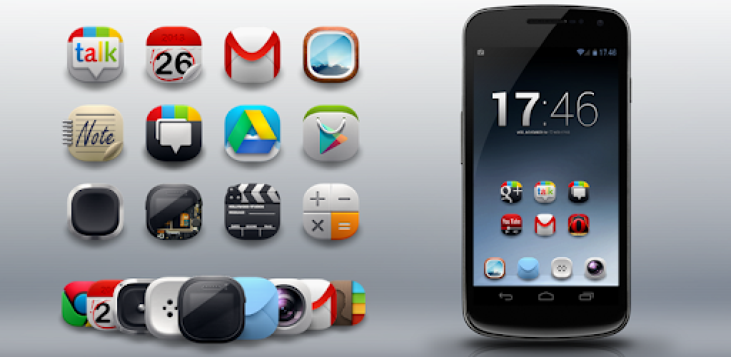 j blue ice icon pack apk