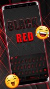 Black Red Business कीबोर्ड थीम screenshot 3